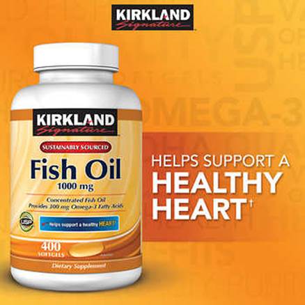 Description: Description: Description: Description: Description: Kirkland Signature Fish Oil 1000 mg., 400 Softgels